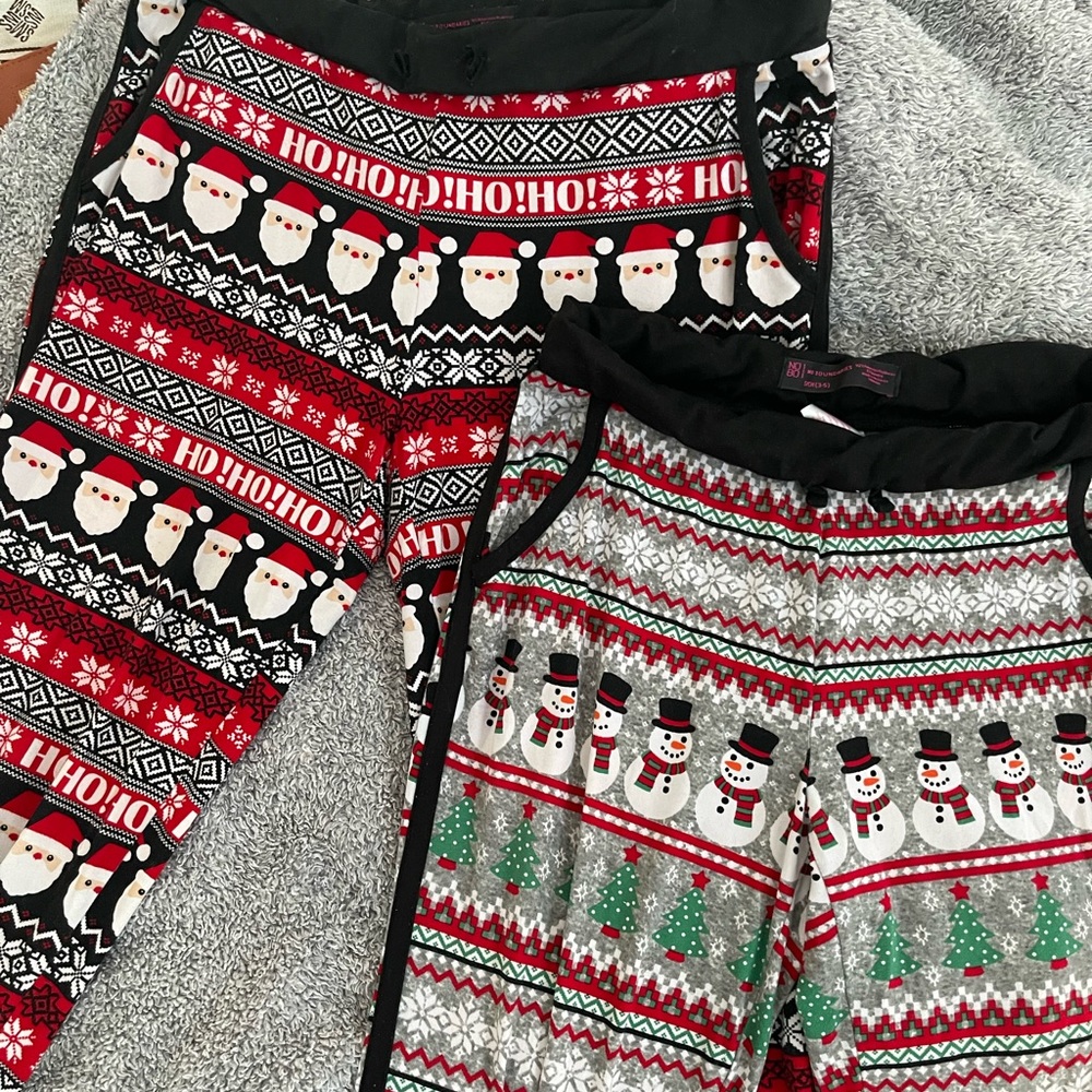2 pack Christmas PJ pants